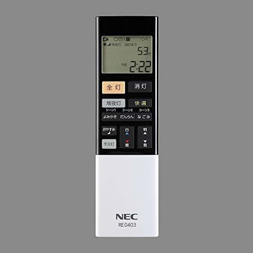 【中古】 NEC 照明器具用リモコン LEDシーリングライト用 電池別売 RE0403