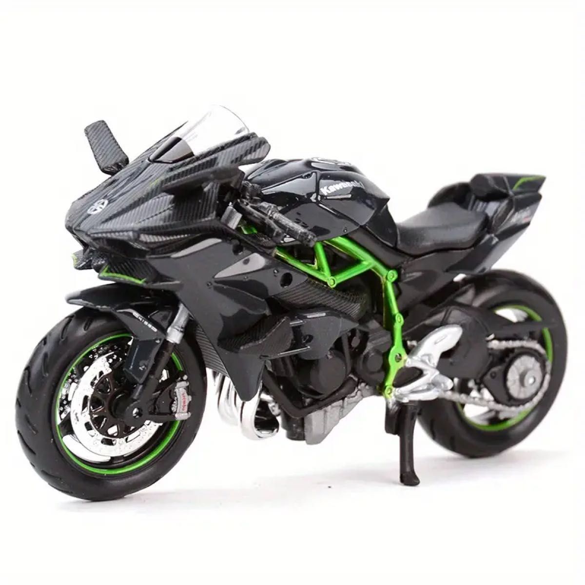 カワサキ H2 R 忍者ダイキャスト車グッズ　趣味オートバイモデルのおもちゃ