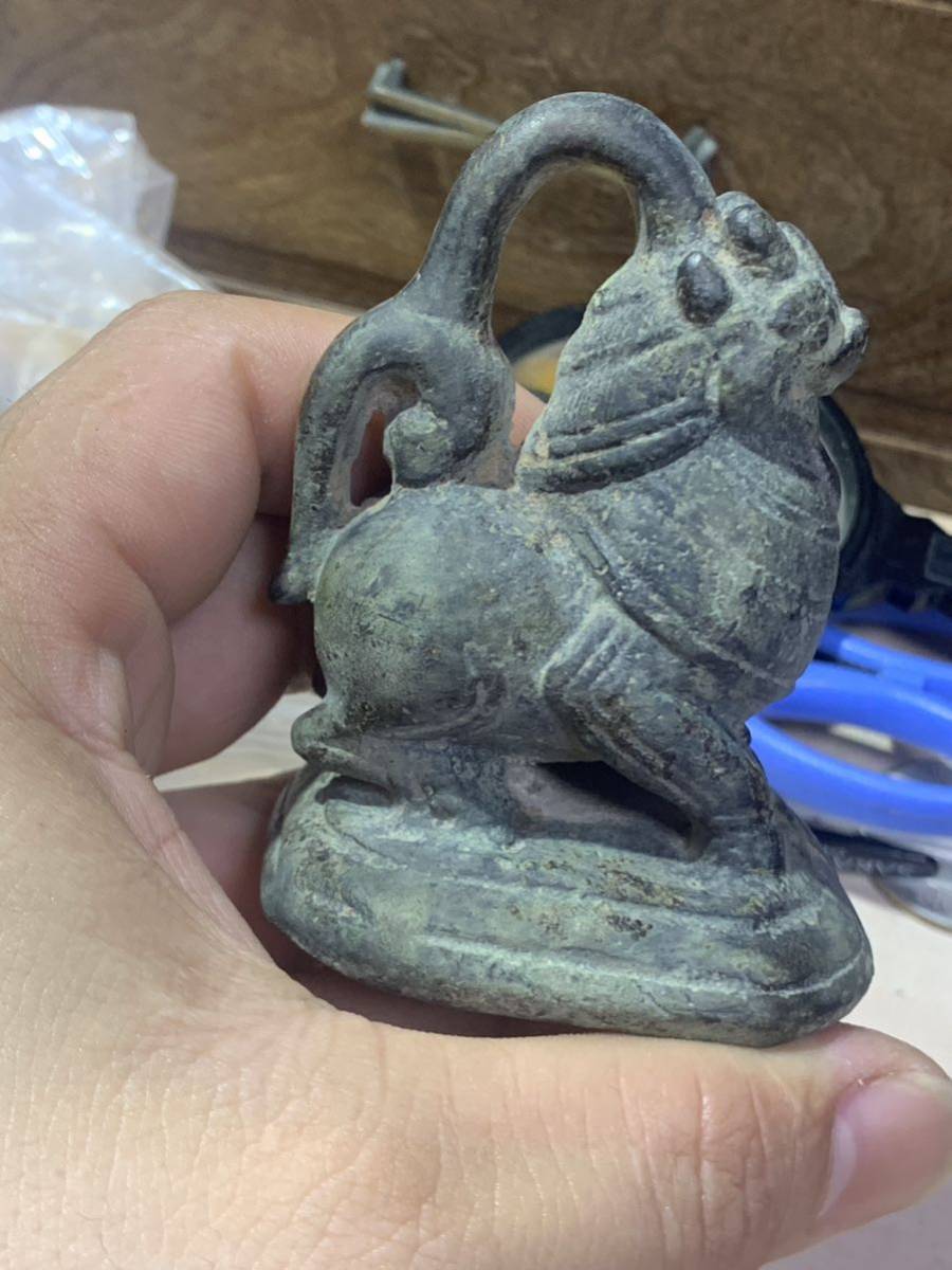 中国古玩神獣銅製珍品唐物古玩アンティーク骨董品縁起物収蔵品放出