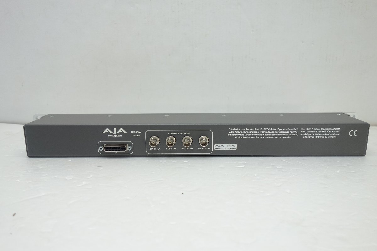 ◎通電確認済み AJA K3-BOX ブレイクアウトボックス 2台セット 現状品