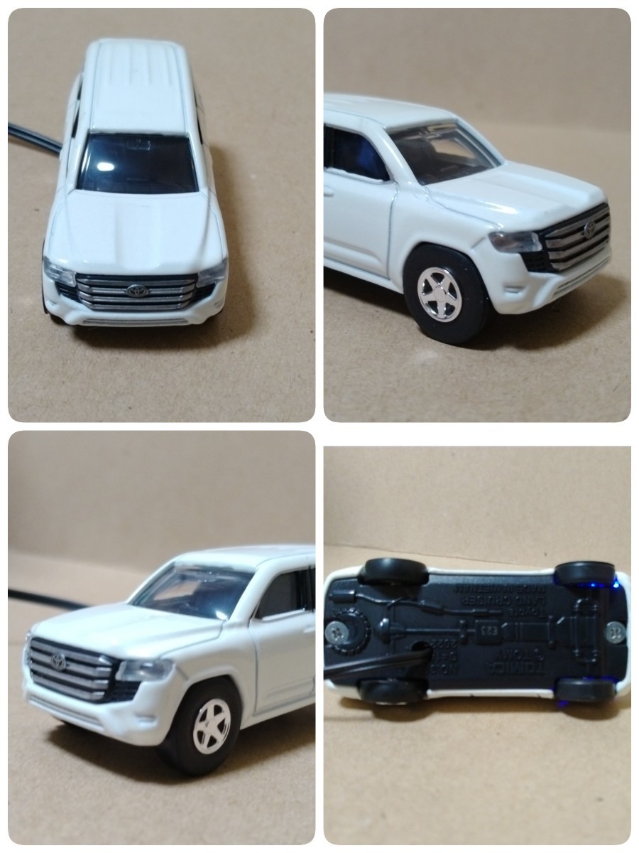  dummy scanner Land Cruiser 300 series white non-genuine wheel Tomica TOYOTA LED 12V 2 light blinking anti-theft minicar prompt decision 