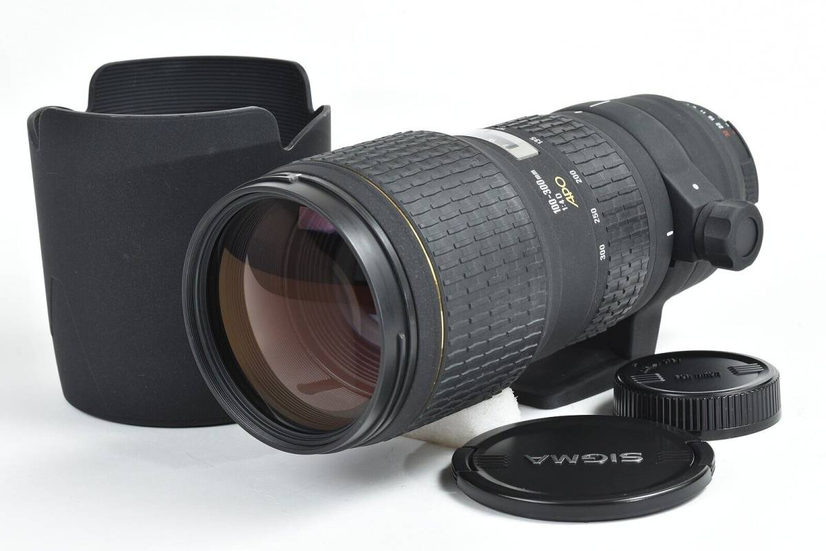 ★実用良品★SIGMA シグマ APO 100-300mm F4 EX HSM NIKON ニコン フード付き♪/m54