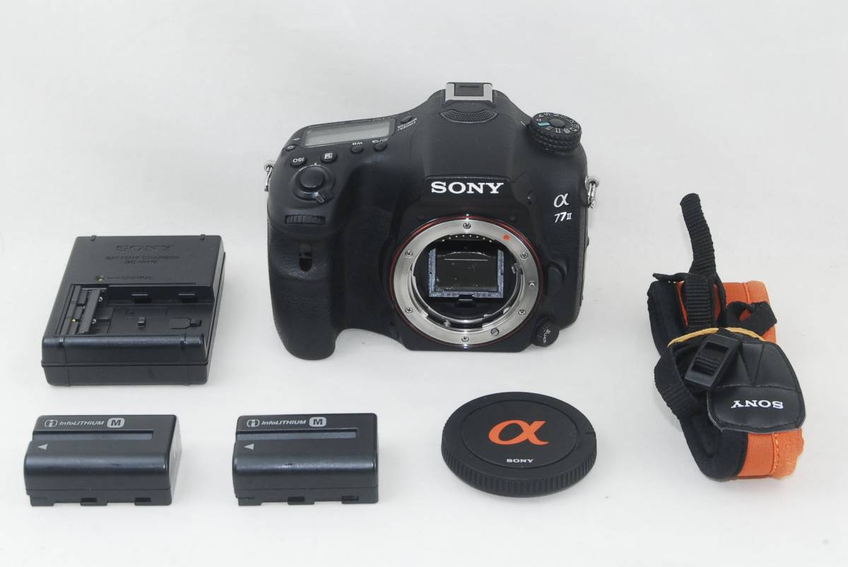 美品 SONY ソニー α77 II ボディ ILCA-77M2 バッテリー2個付き 26553
