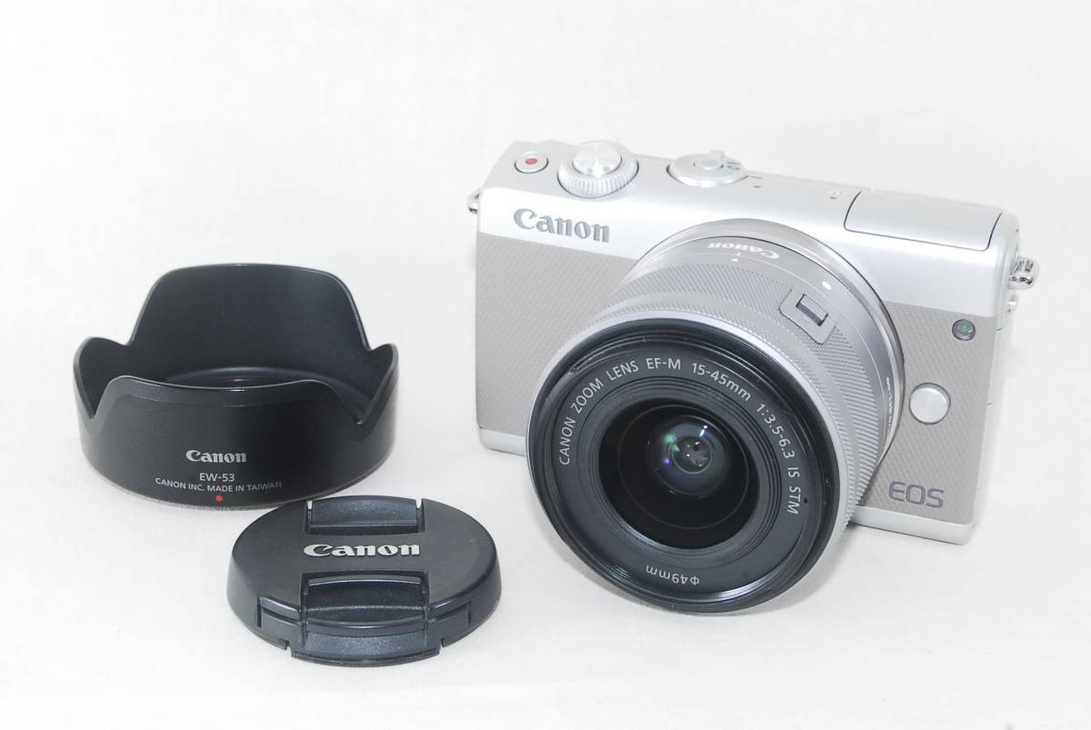 安い購入 15-45 EF-M M100 EOS キャノン ☆実用良品☆Canon IS