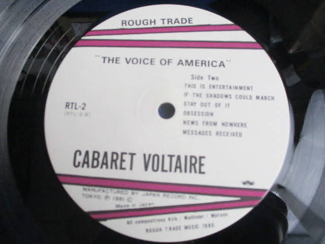 ◆CABARET VOLTAIRE レコード◆ポスター付き THE VOICE OF AMERICA RTL-2 キャバレー・ボルテール LPレコード 洋楽 レア 稀少♪S-120702_画像6