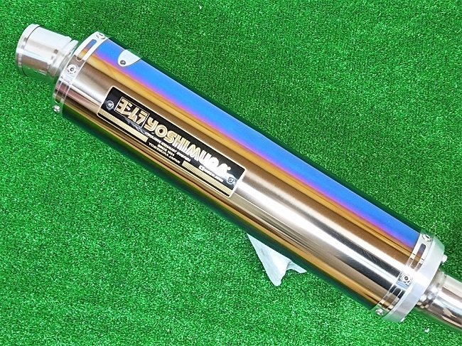 ゼファー400χ 機械曲 Duplex サイクロンマフラー STB (美品)(マフラー
