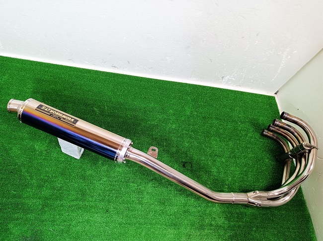 ゼファー400χ 機械曲 Duplex サイクロンマフラー STB (美品)(マフラー