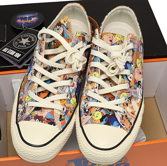 新品同様 コンバース ALL STAR 100 SPACE JAM PT OX ORANGE 1SC599 7/25.5cm メンズ CONVERSE_画像2