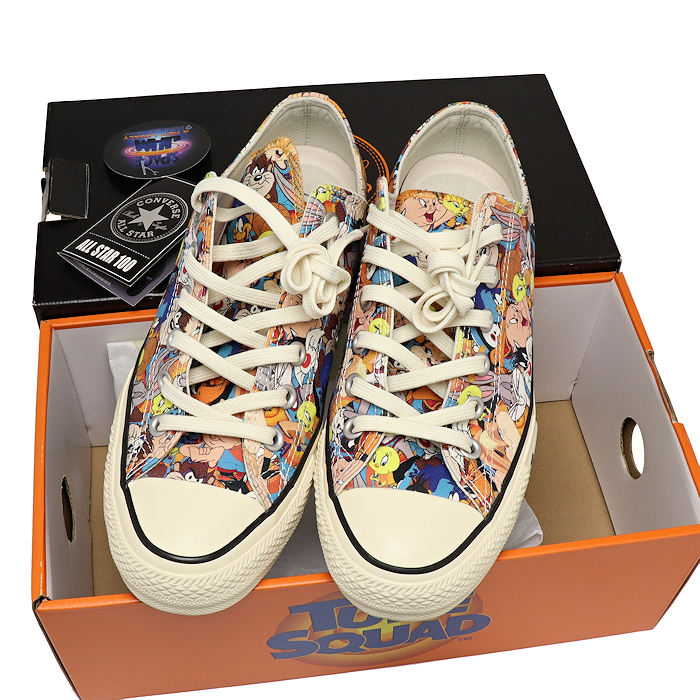 新品同様 コンバース ALL STAR 100 SPACE JAM PT OX ORANGE 1SC599 7/25.5cm メンズ CONVERSE_画像1