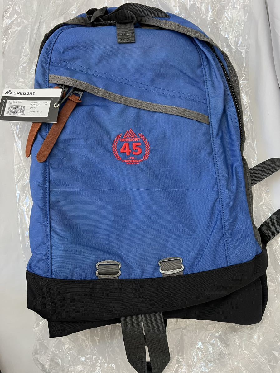 新品　タグ付き　GREGORY グレゴリー　45周年　デイパック　ブルー