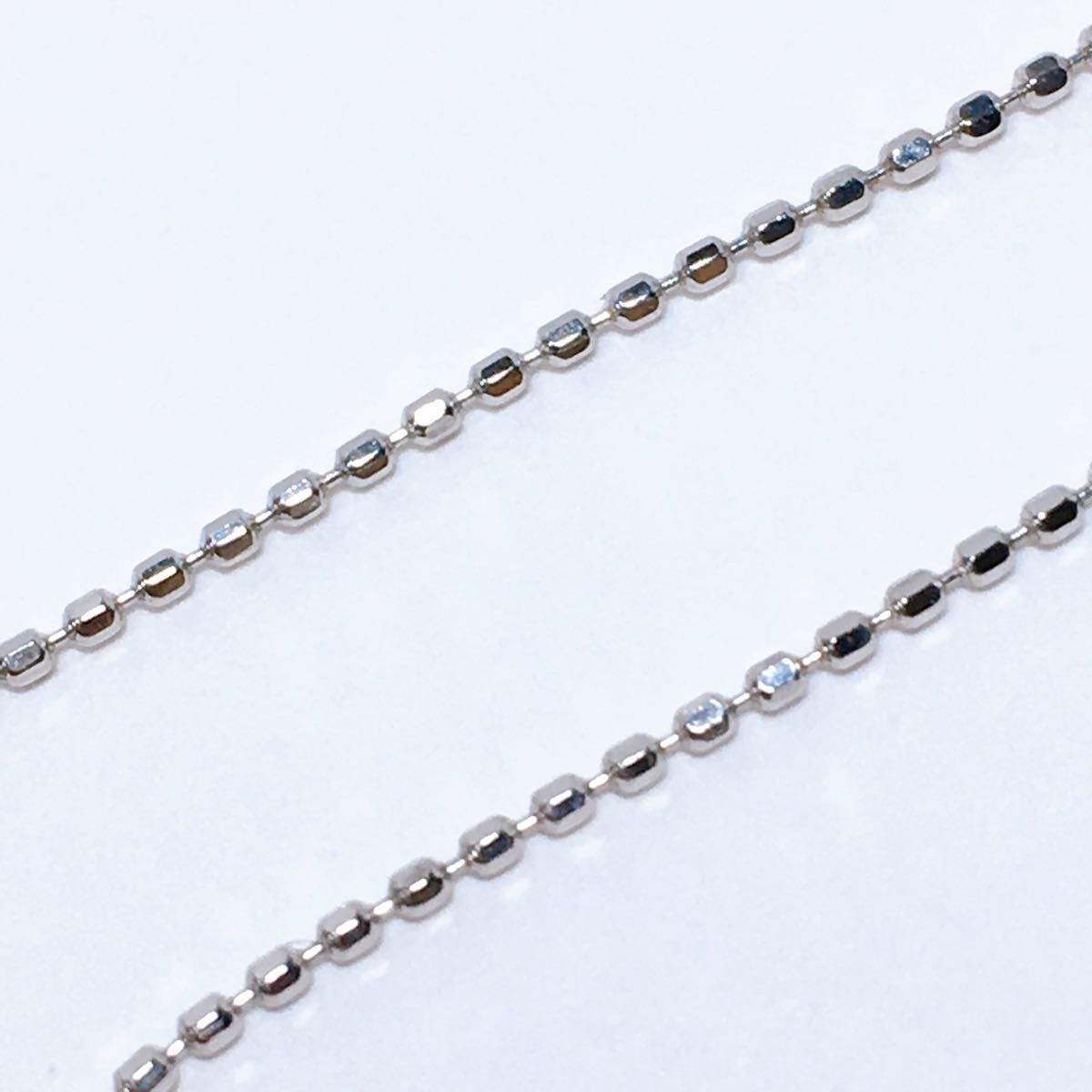 K18WG 40cm 約1 2g カットボールチェーン ネックレス|Yahoo!フリマ