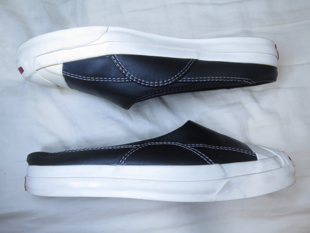 CONVERSE JACK PURCELL RET MULE LETHER コンバース ジャックパーセル ミュール レザー US 9 27.5cm ブラック 黒 サンダル クロッグ_画像8