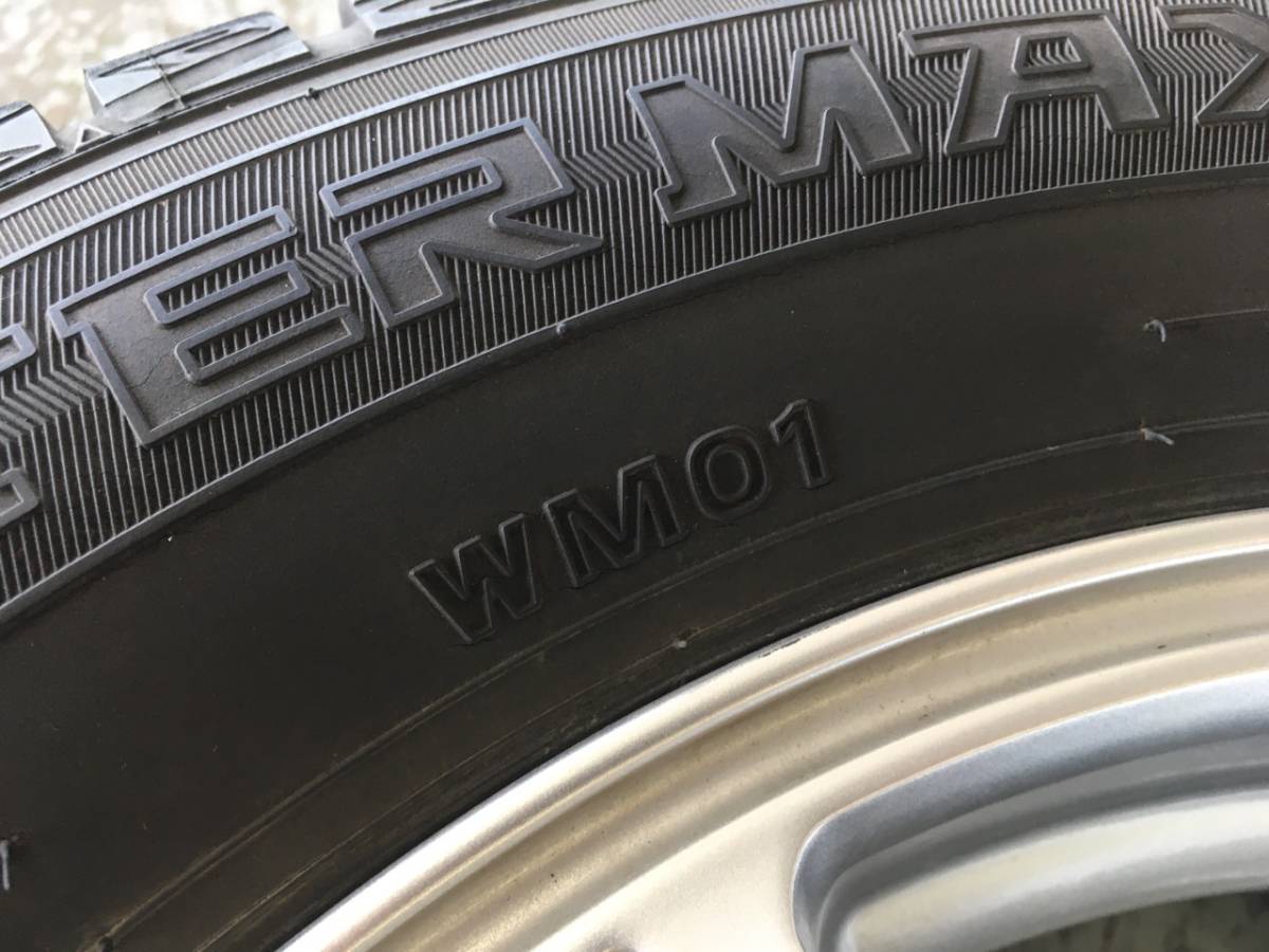 tk047-3-7 30,50プリウス！★中古アルミ15インチ＆中古スタッドレス 195/65R15 ダンロップ ウインターマックス WM01 約7mm 4本set_画像9