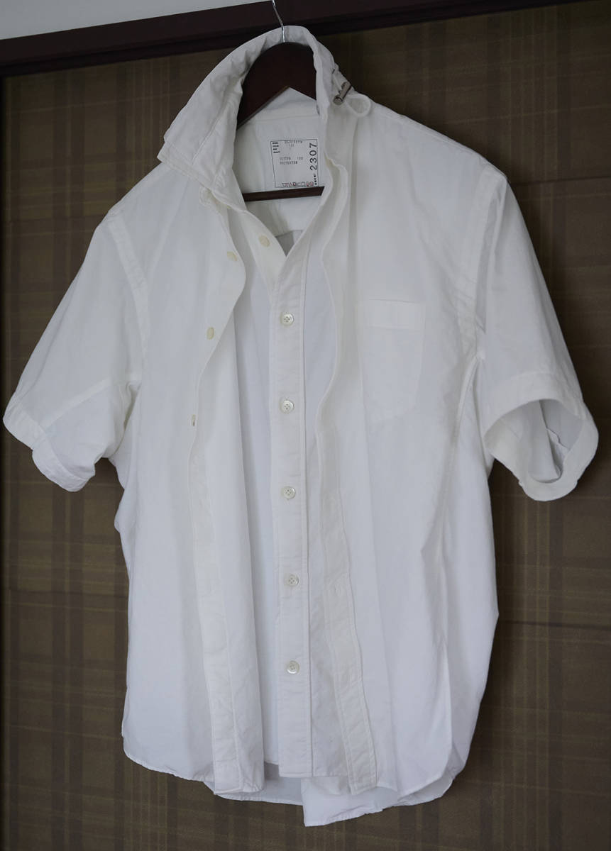 sacai サカイ SHORT SLEEVE POPLIN LAYERED SHIRT ショートスリーブ