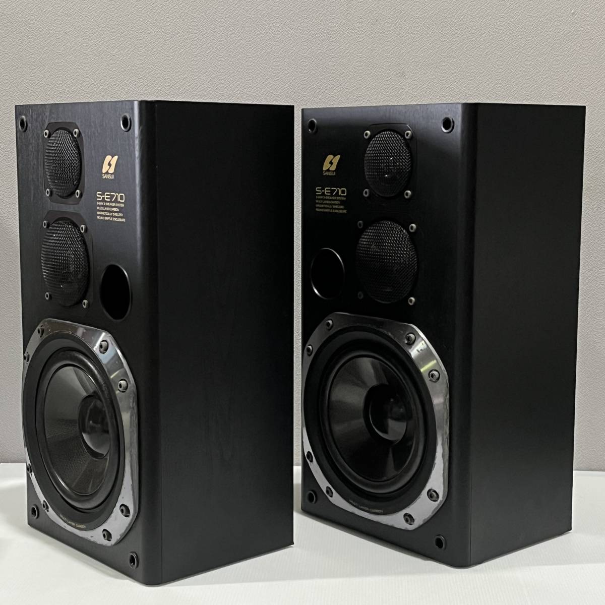音出し確認済】SANSUI/サンスイ スピーカー ペア S-E710 3WAY 音出し確認済】SANSUI/サンスイ スピーカー ペア S-E710 3WAY