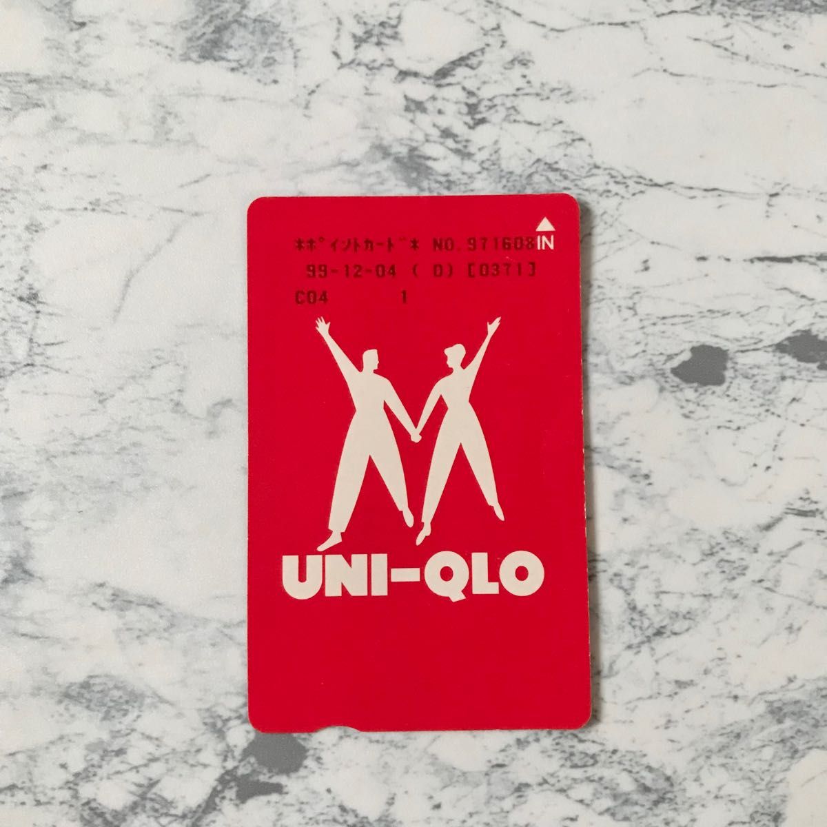 【希少】ユニクロ　初代　ポイントカード　年代物　平成　昭和　レトロ　UNIQLO カード　コレクション　限定品　レア