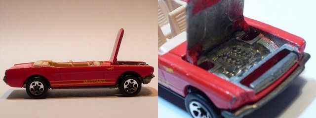 38598 Hot Wheels/ホットウィール '65 Ford Mustang Convertible フォード マスタング コンバーチブル 1983 ビンテージ_画像7