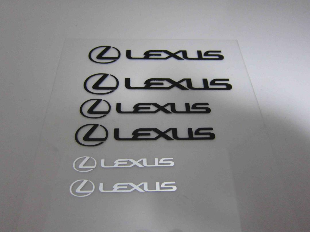  Lexus суппорт стикер 6 листов черный 