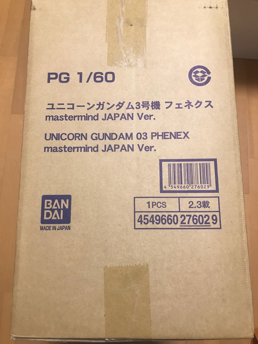 PG 1/60 UNICORN GUNDAM 03 PHENEX mastermind JAPAN Ver。（Unicorn Gundam Unit 3 Unit 3 Fennex）新文章未使用未開封 原文:PG 1/60 UNICORN GUNDAM03 PHENEX mastermind JAPAN Ver.（ユニコーンガンダム3号機フェネクス） 新品未使用 未開封