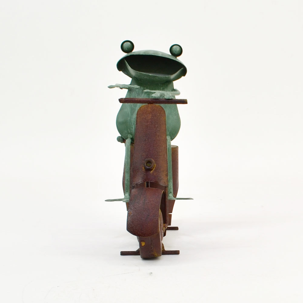 tin plate series tin plate frog scooter ... objet d'art 