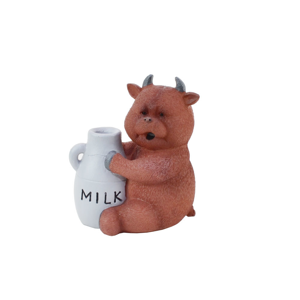 dadokau peace cow milk resin objet d'art ornament cow milk 