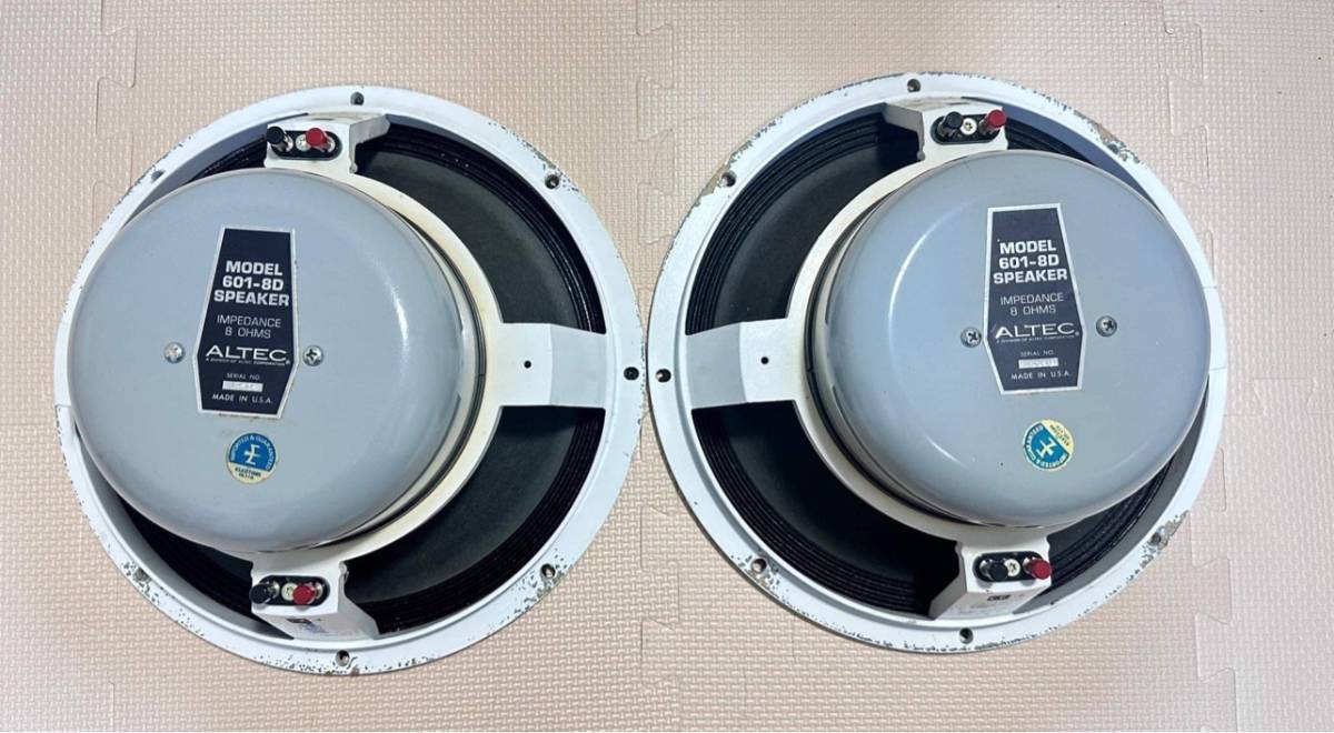 Tn: ALTEC アルテック 601-8D スピーカーユニット ペア。動作良好き