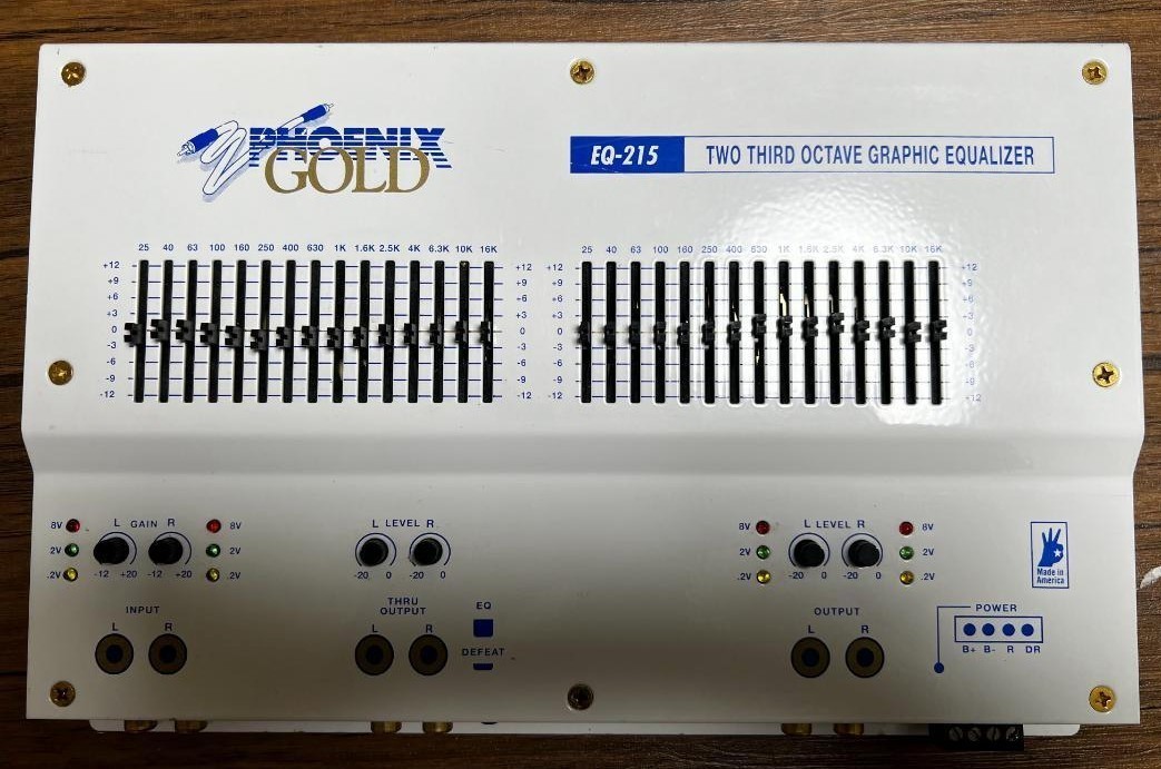 希少!フェニックスゴールド、PHOENIX GOLD EQ-215X 15バンド2/3オクターブイコライザー 定価80000円!