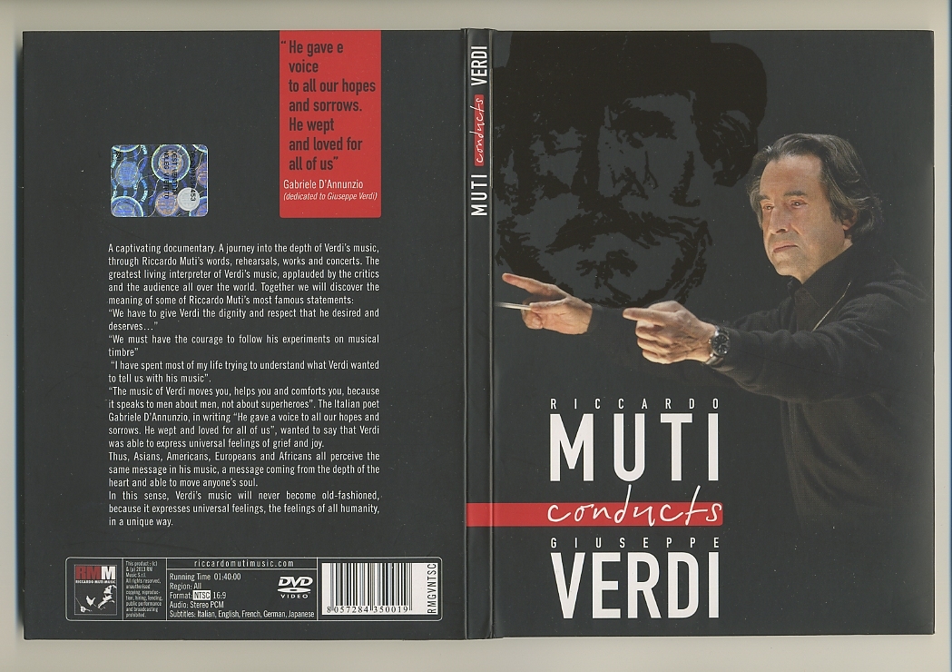 DVD★ムーティ コンダクツ ヴェルディ 日本語字幕 Riccardo Muti Verdi リハーサルの画像1
