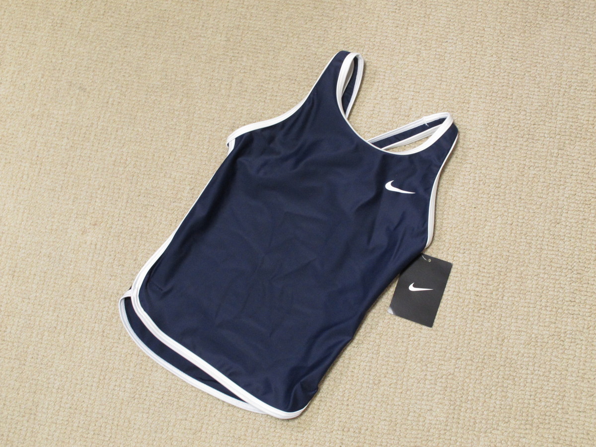NIKE Nike girls separe-tsu school swimsuit 1981803-01 NVY 120 tag equipped 