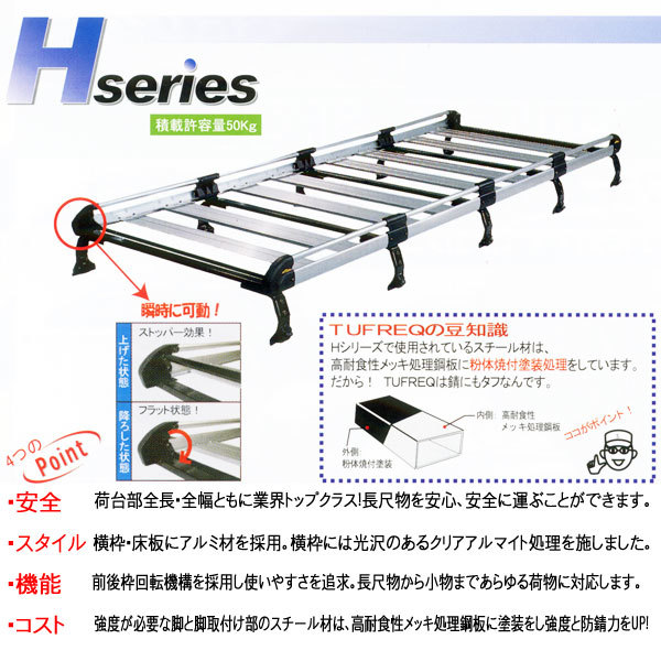 ルーフキャリア オデッセイ ルーフレール無車 RA6〜RA9　HE22C1 ショート_画像4