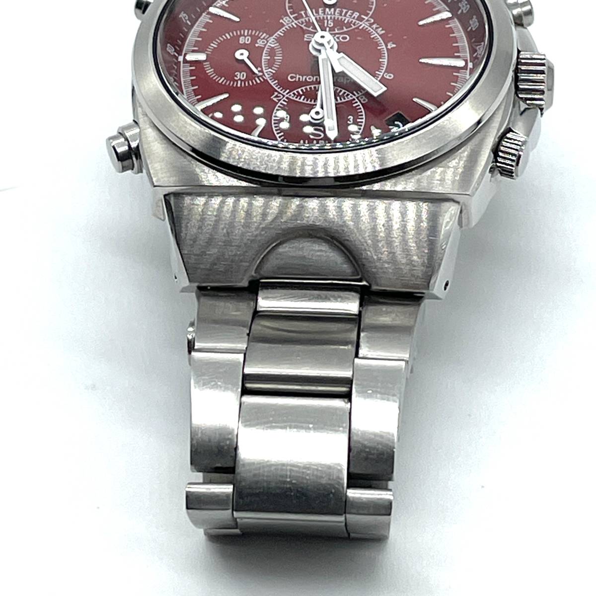 SEIKO SUS クロノグラフ 稼働品