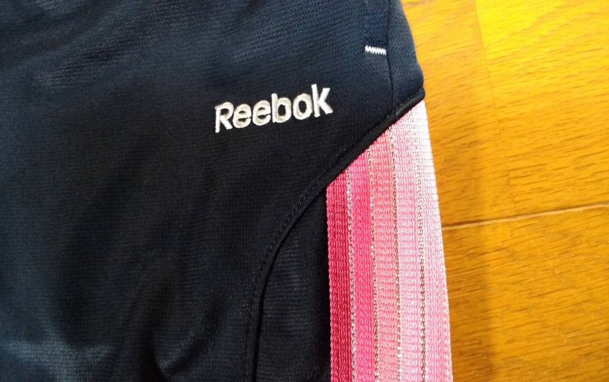 Reebok リーボック ハーフパンツ SIZE:M 紺 ピンク～薄ピンク 送料215円～_画像3