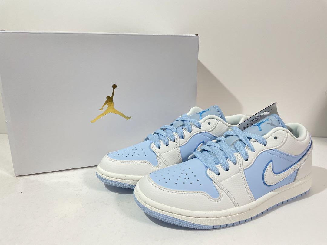 【新品】WMNS28cm NIKE AIRJORDAN1 LOW SE REVERSE ICE BLUE ナイキ ウィメンズ エアジョーダン1 ロー リバースアイスブルー_画像2