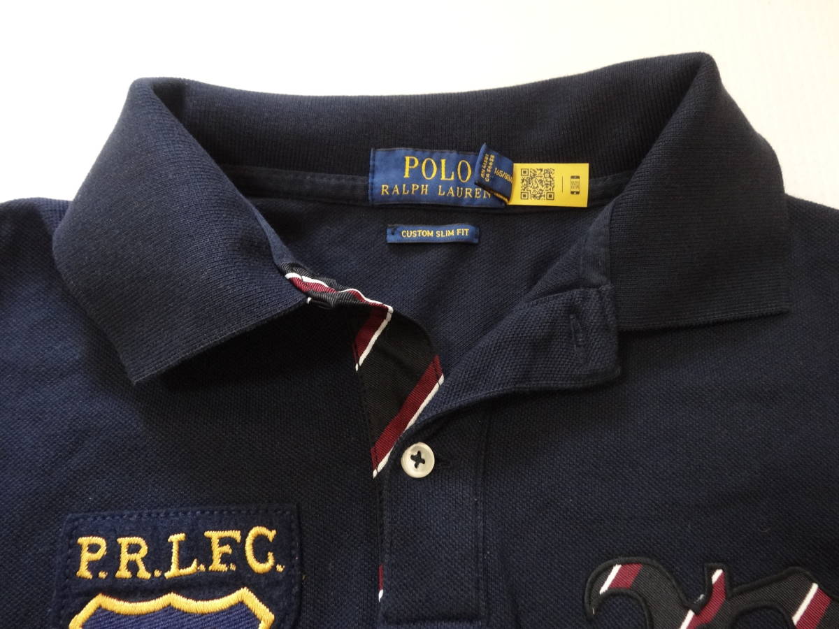POLO RALPH LAUREN Polo Ralph Lauren темно-синий рубашка-поло P.R.L.F.C короткий рукав XS(B22)