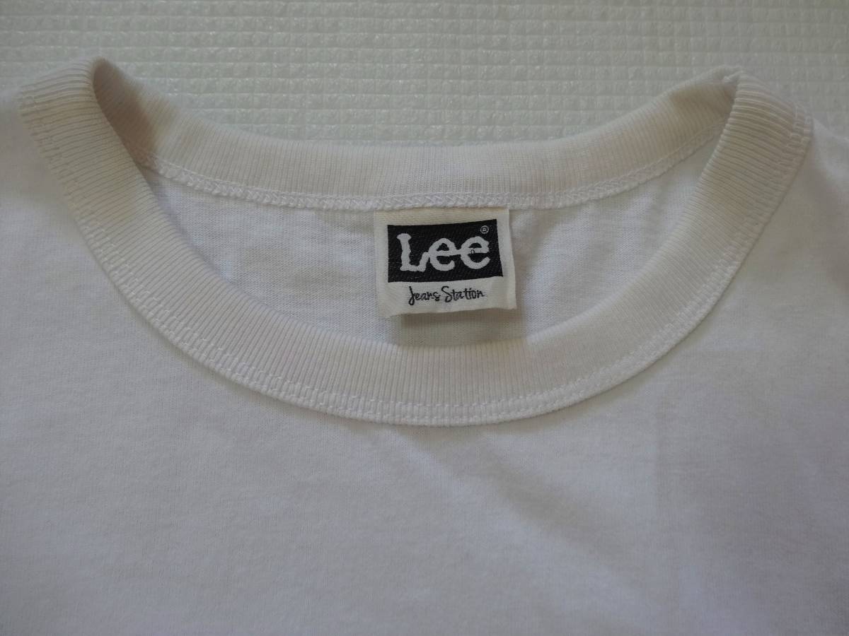 Lee リー 半袖 Tシャツ 白 Mサイズ 胸ポケット(B22)_画像3