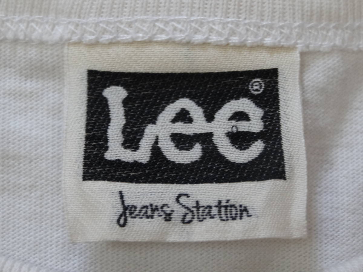 Lee リー 半袖 Tシャツ 白 Mサイズ 胸ポケット(B22)_画像4