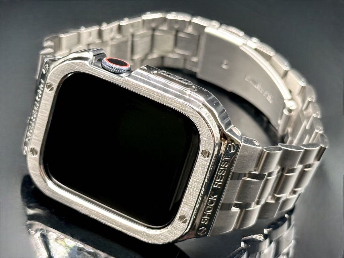 Apple Watch ステンレスバンド カバー アップルウォッチ メタルケース 