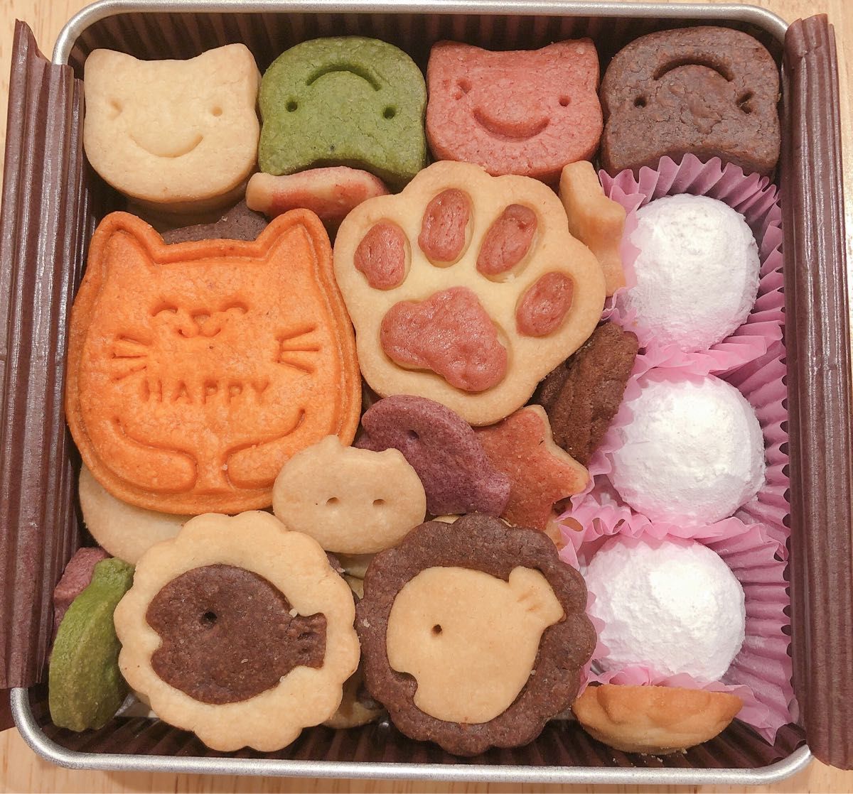 ③小さめ手作りネコちゃんクッキー缶詰め合わせセット|Yahoo ③小さめ手作りネコちゃんクッキー缶詰め合わせセット|Yahoo