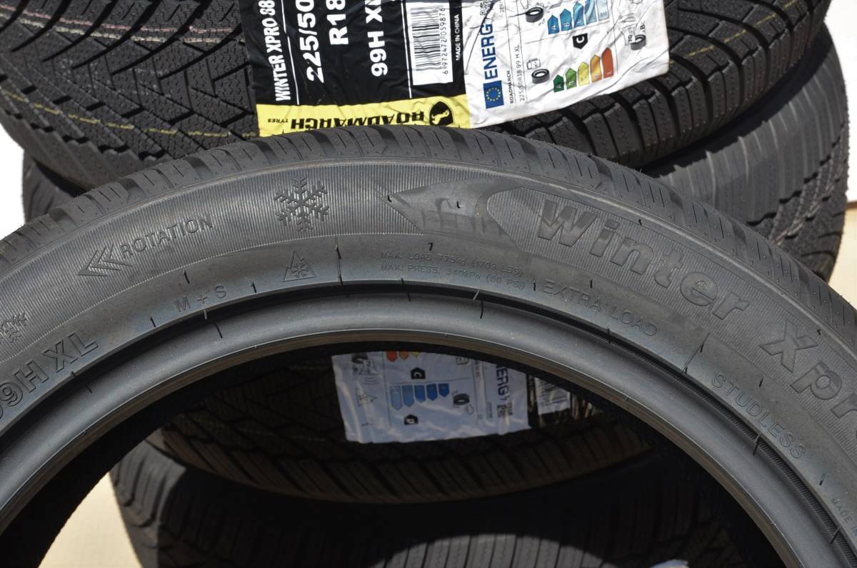 4本セット スタッドレス 225/50R18 XL 新品 エスティマ オデッセイ ヴェゼル CH-R アテンザ レクサスUX レガシィB4 BN9 4本セット 5穴114.3_4本セット