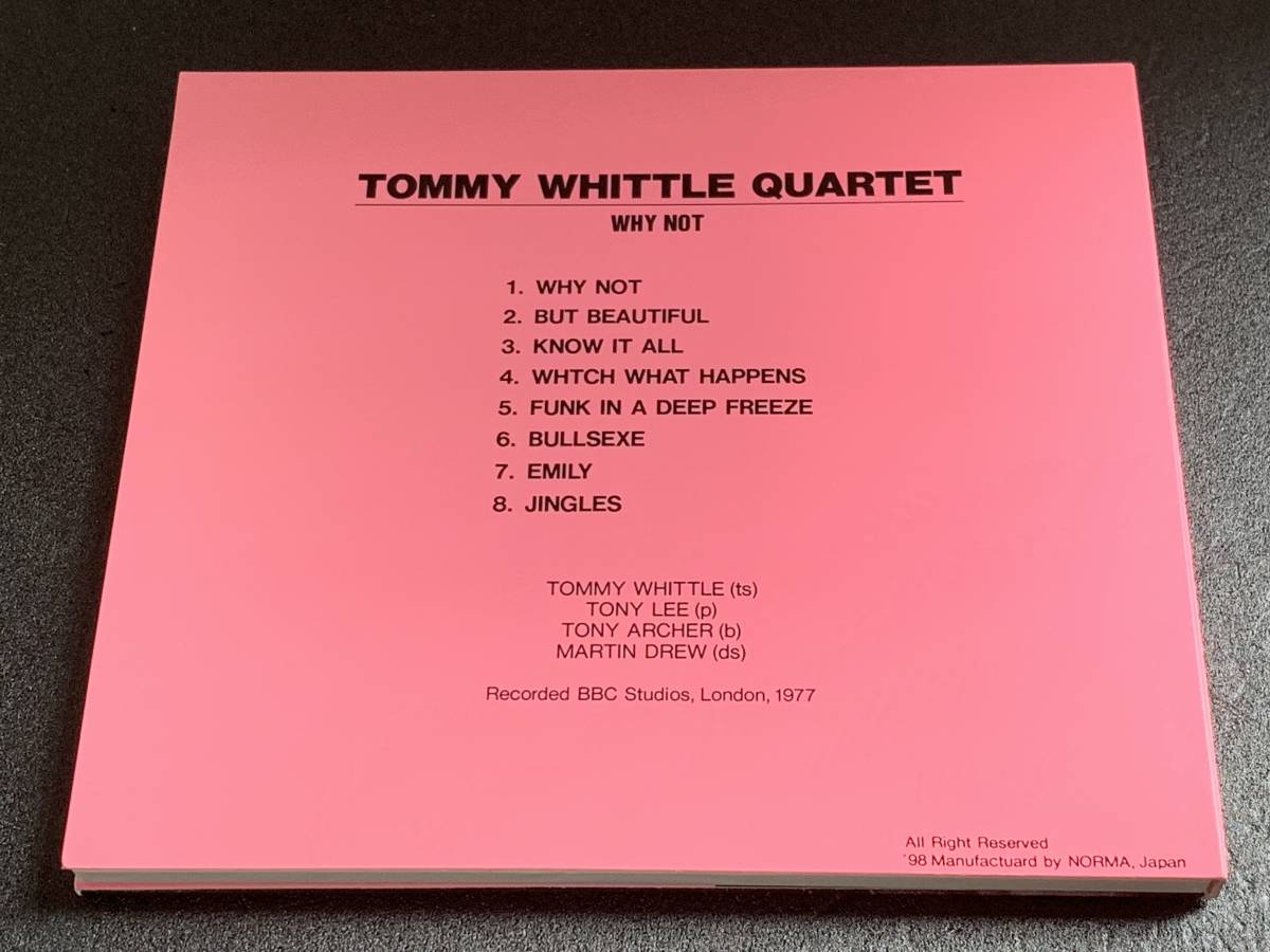 c27) TOMMY WHITTLE QUARTET / WHY NOT トミー・ウィットル_画像2