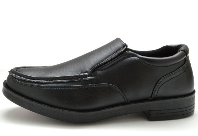 新品 ウィルソン 1602 黒 24.5cm Wilson メンズカジュアルシューズ メンズスリッポンシューズ ウォーキングシューズ 4E 幅広 靴 紳士靴_画像2