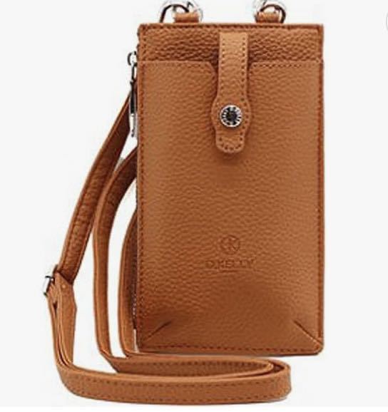  unused D.KELLY leather multi Mini shoulder Camel Brown smartphone pouch pochette sakoshu feeling of luxury 
