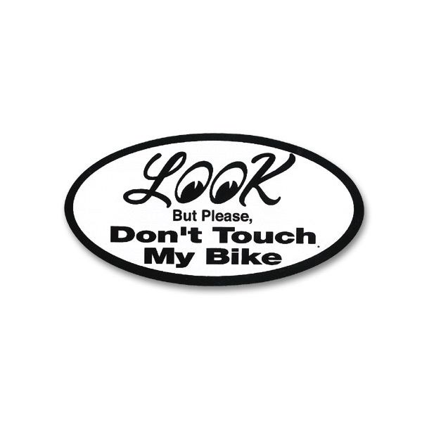 Look Don't Touch My Bike 63円発送可 mooneyes ムーンアイズ ステッカー moon eyes シール デカール 紙製 触らないで！_画像3