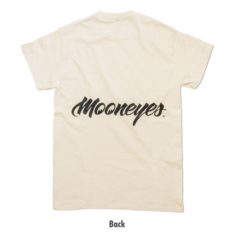 MOONEYES ロゴ Tシャツ Ｍサイズ mooneyes ムーンアイズ ナチュラル ナチュラルカラー 送料込み ムーン