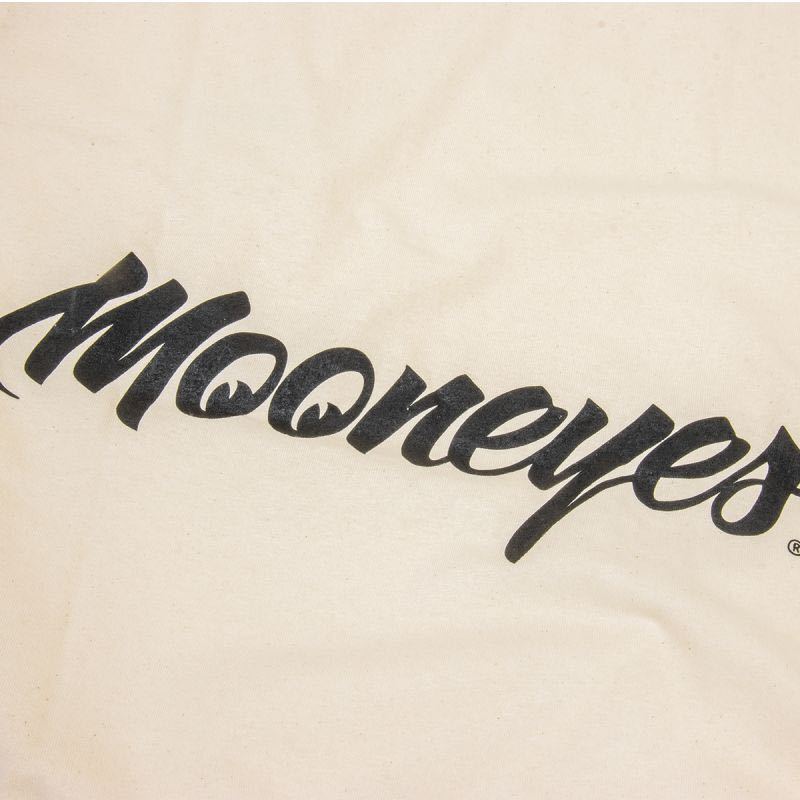 MOONEYES ロゴ Tシャツ Ｍサイズ mooneyes ムーンアイズ ナチュラル ナチュラルカラー 送料込み ムーン