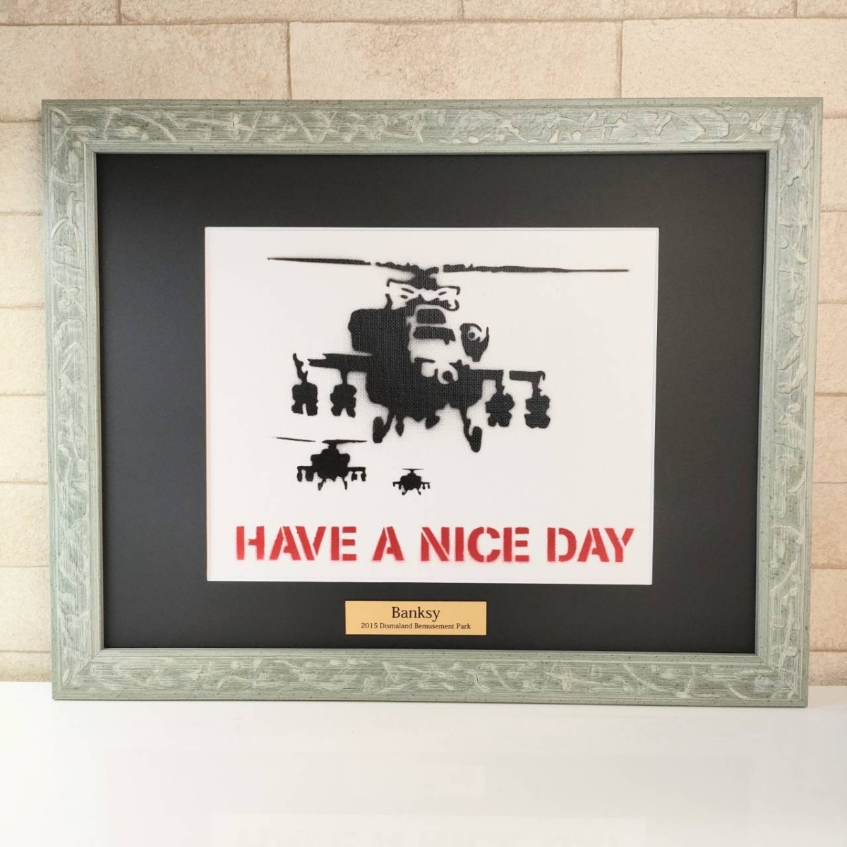 □ Banksy 額装済み! 希少です! バンクシー ディズマランド banksy