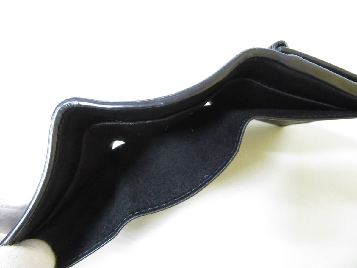 T8151☆【SALE】バレンシアガ BALENCIAGA ペーパー 3つ折り財布 / ミニウォレット【391446】ブラック MADE IN ITALY 品 送料無料 9