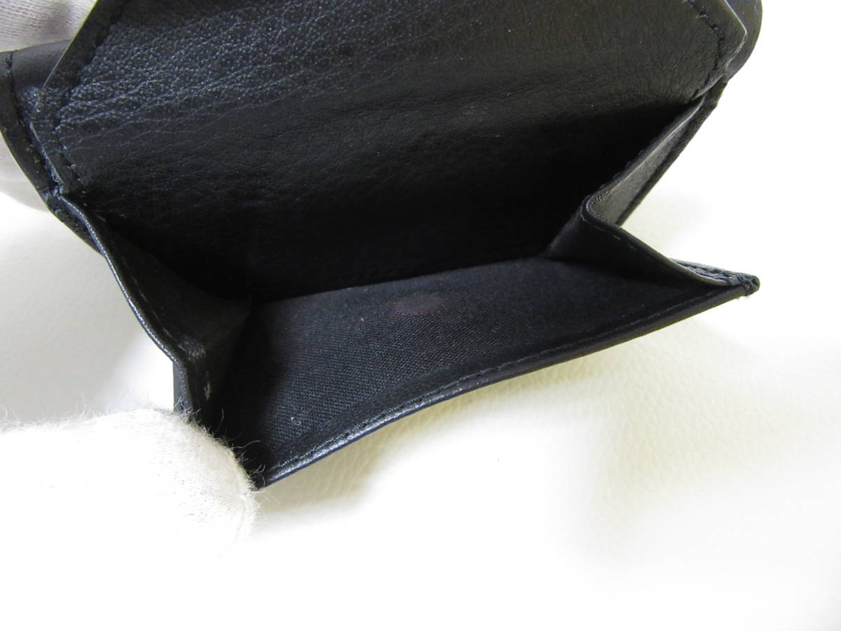 T8151☆【SALE】バレンシアガ BALENCIAGA ペーパー 3つ折り財布 / ミニウォレット【391446】ブラック MADE IN ITALY 品 送料無料 7