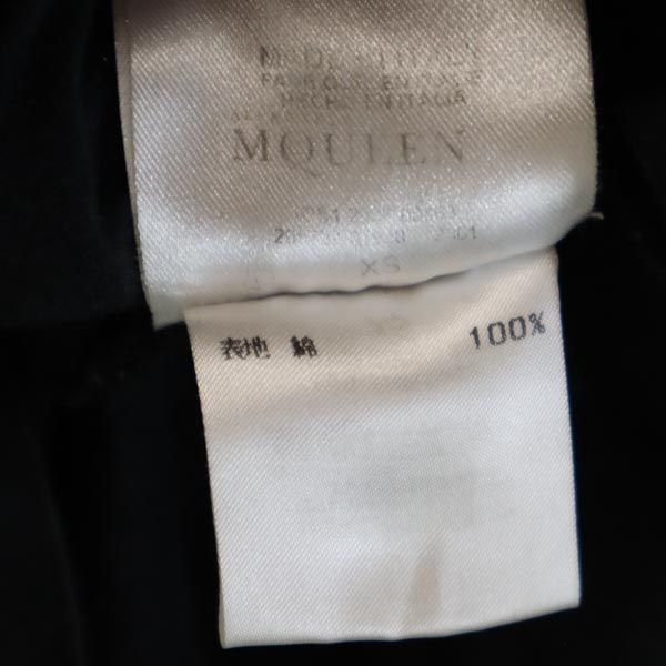アレキサンダーマックイーン イタリア製 プリント 半袖 Tシャツ XS ブラック系 Alexander McQueen メンズ 230712_画像8