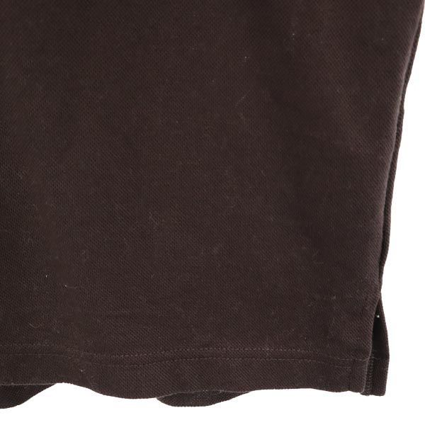 バーバリーブラックレーベル ワンポイント刺繍 長袖 ポロシャツ 3 ブラウン BURBERRY BLACK LABEL メンズ 230510_バーバリーブラックレーベル ワ 詳細2